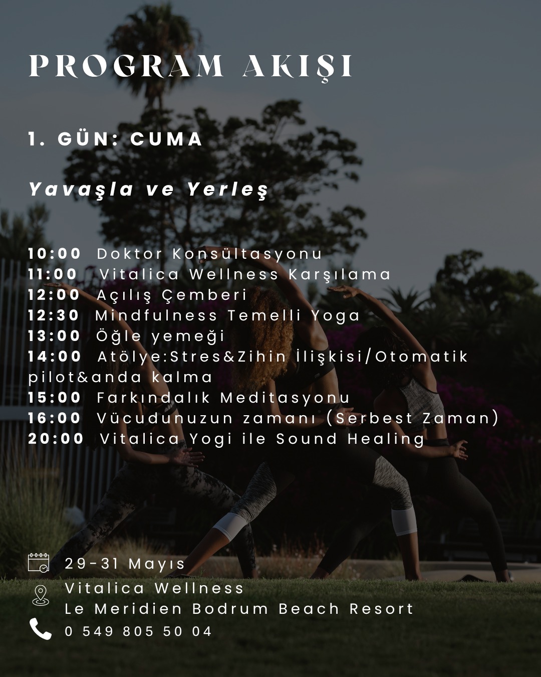 Vitalica Wellness - Yavaşla ve Yerleş Etkinlik afişi