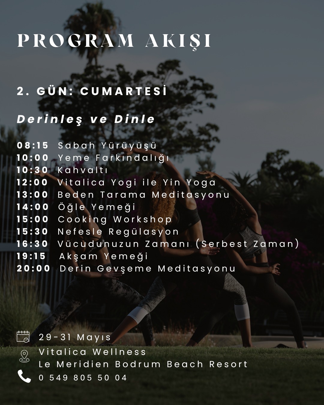 Vitalica Wellness - Derinleş ve Dinle Etkinlik afişi