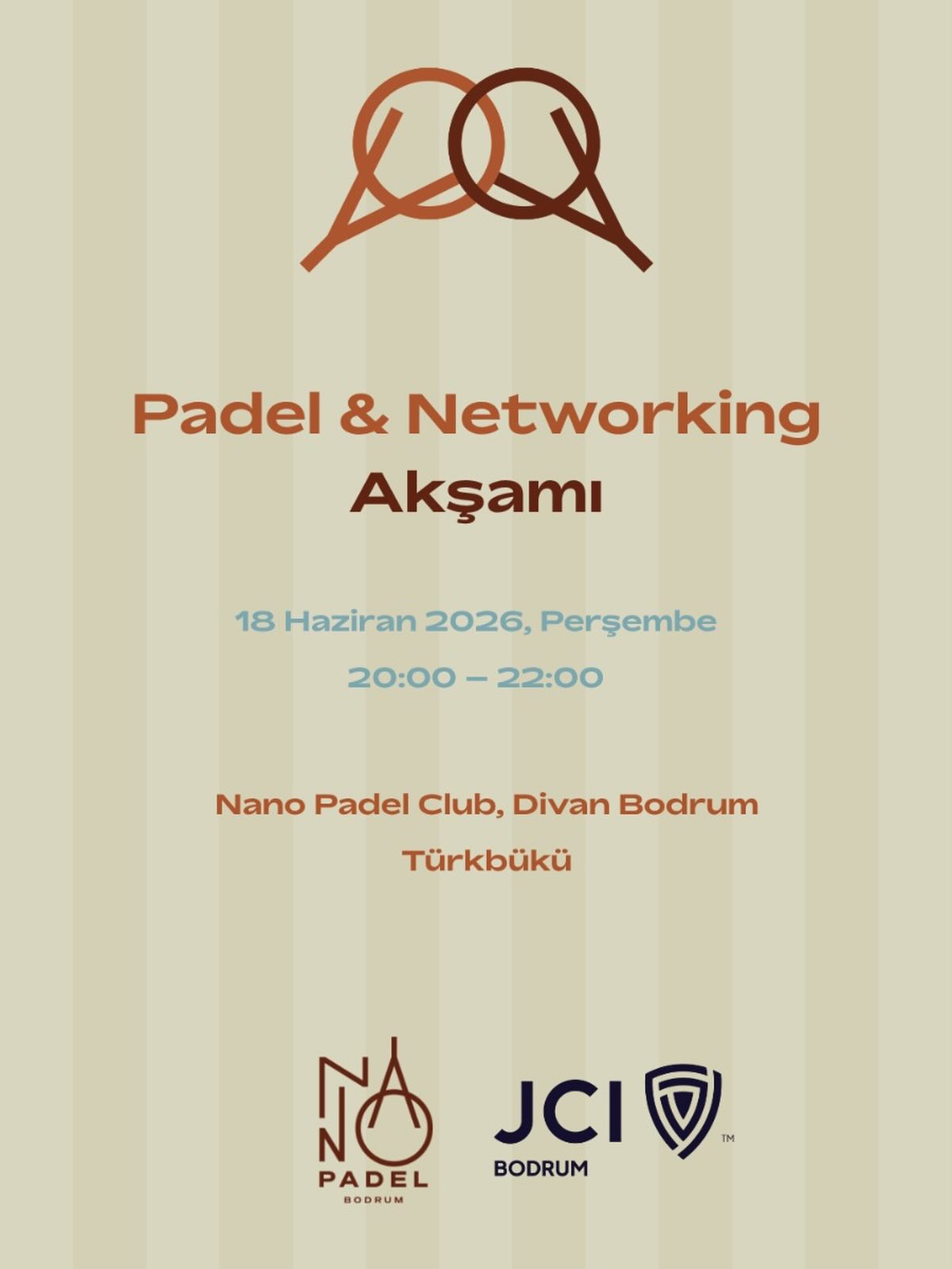 Padel & Networking Akşamı — Nano Padel Club Etkinlik afişi