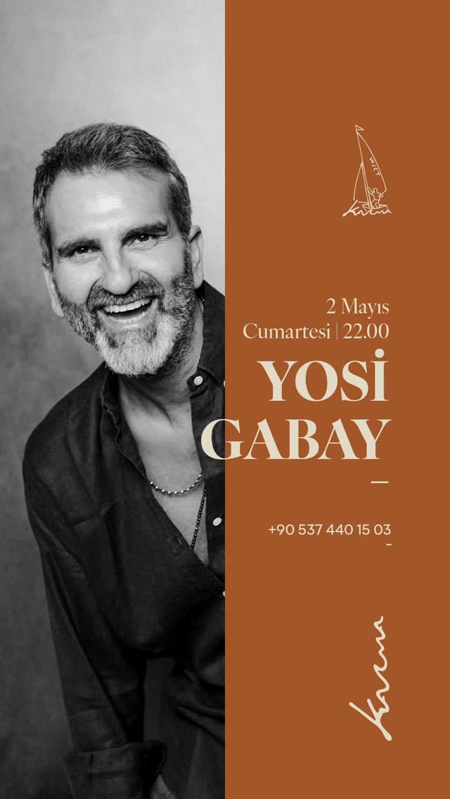 Yosi Gabay Etkinlik afişi