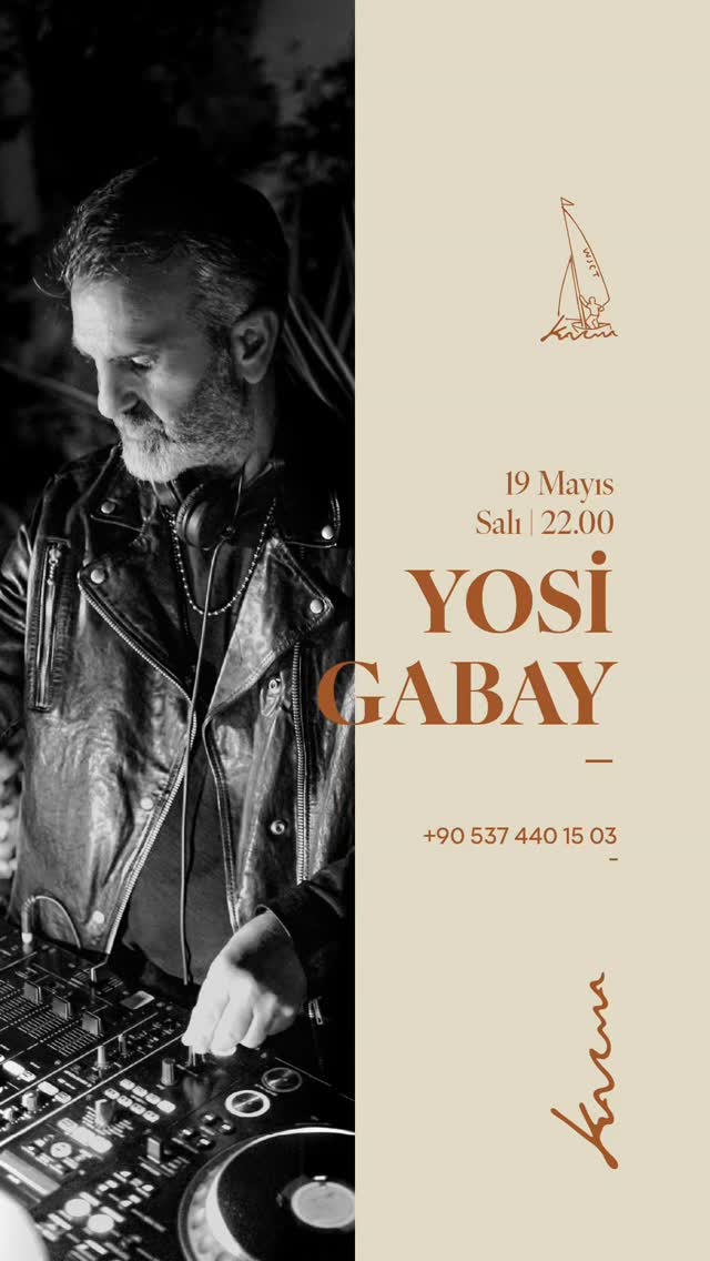 Yosi Gabay DJ Set Etkinlik afişi