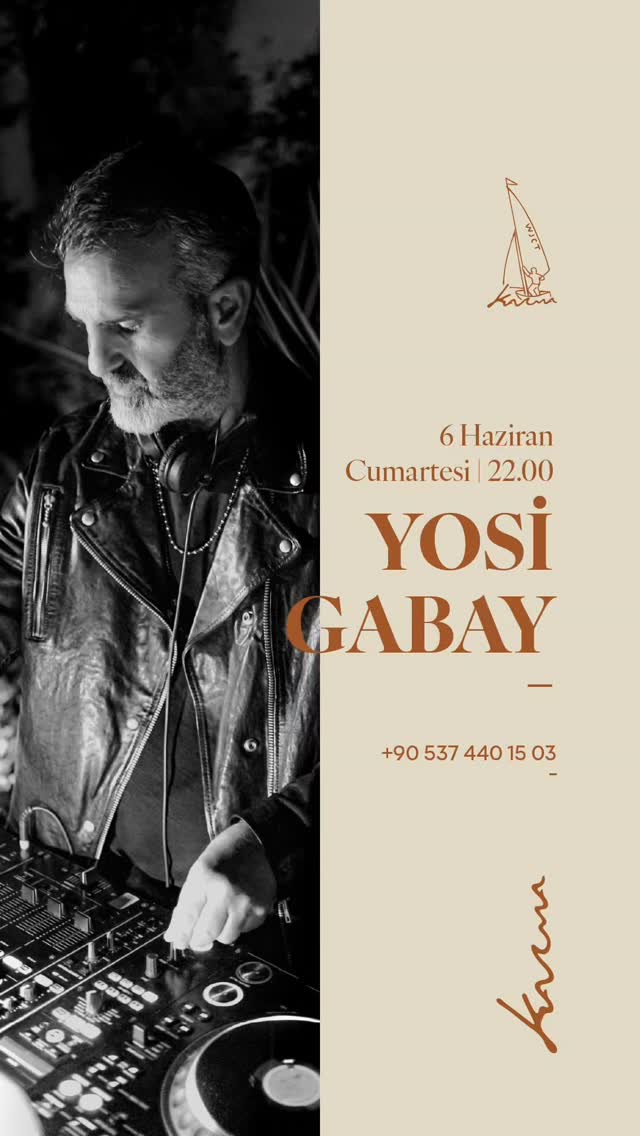 Yosi Gabay - DJ Set Etkinlik afişi
