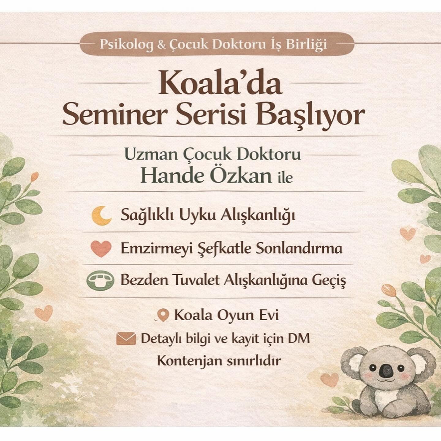 Hande Özkan - Emzirmeyi Şefkatle Sonlandırma Etkinlik afişi