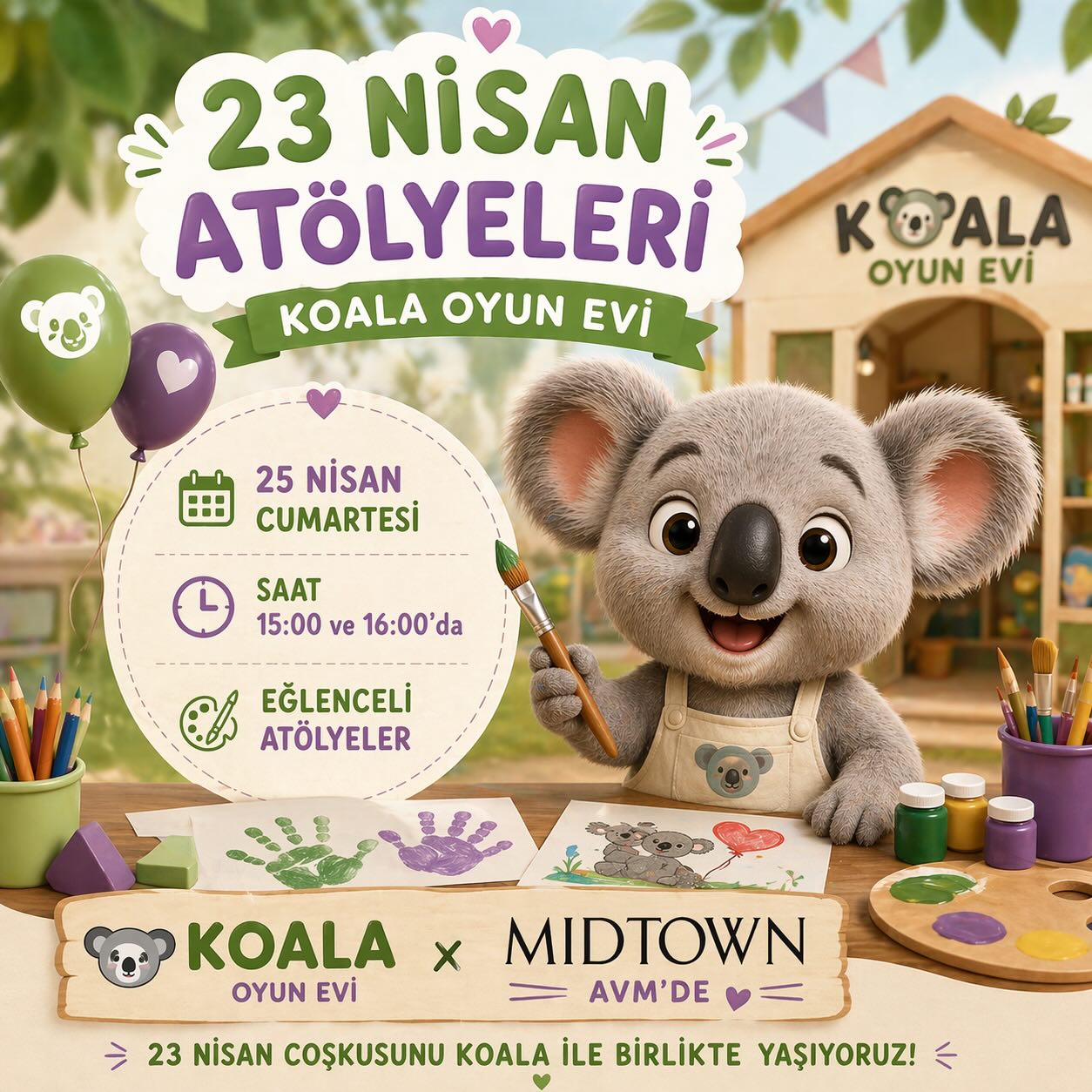 Koala Oyun Evi Çocuk Atölyesi Etkinlik afişi