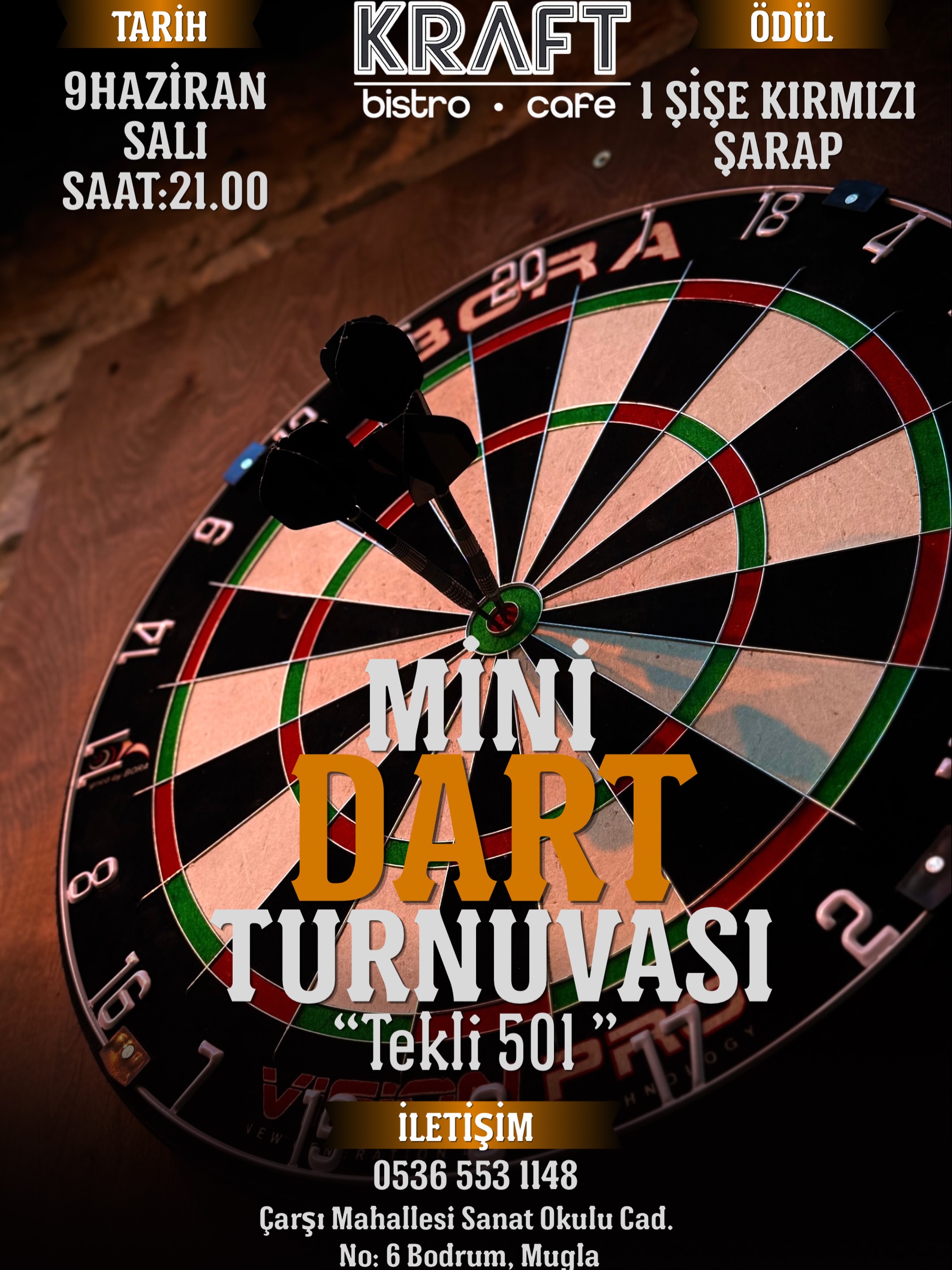 Mini Dart Turnuvası Etkinlik afişi