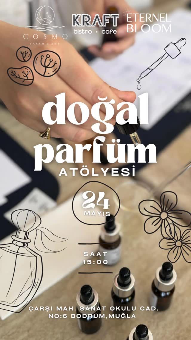 Doğal Parfüm Atölyesi Etkinlik afişi