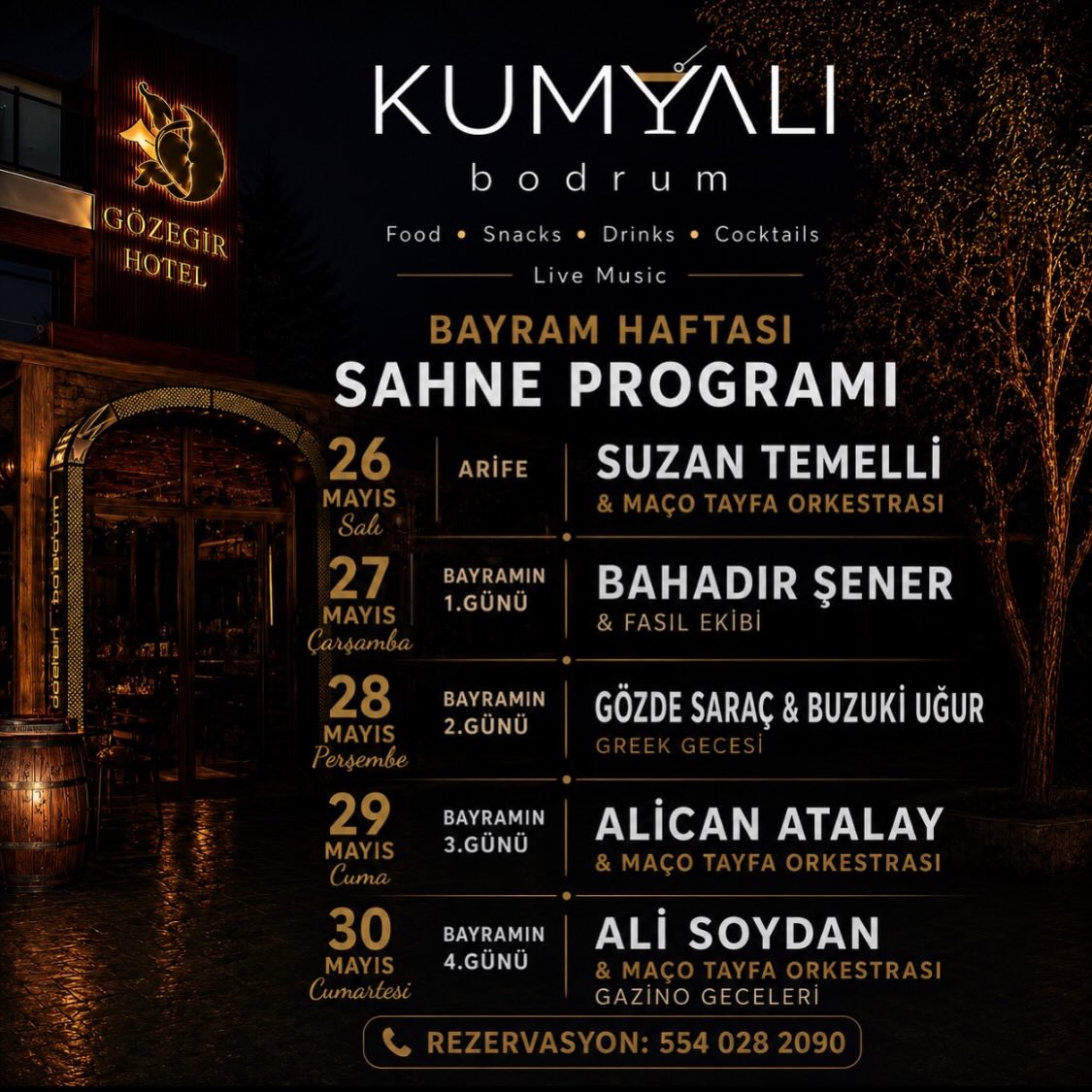 Ali Soydan & Maço Tayfa Orkestrası — Gazino Geceleri Etkinlik afişi