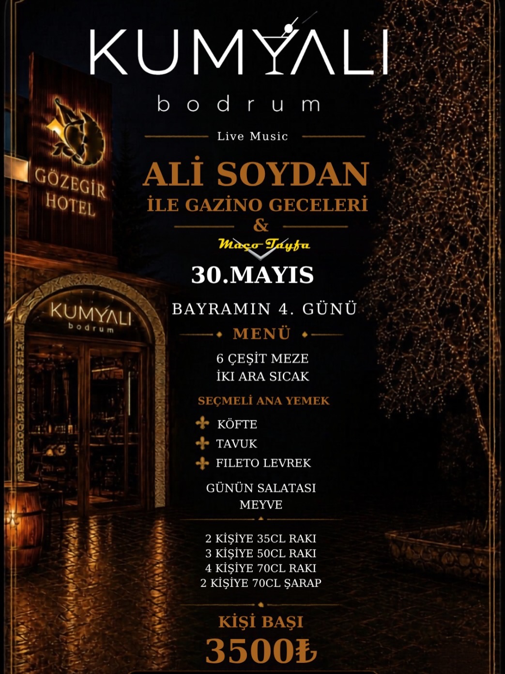 Ali Soydan & Maço Tayfa — Gazino Geceleri Etkinlik afişi