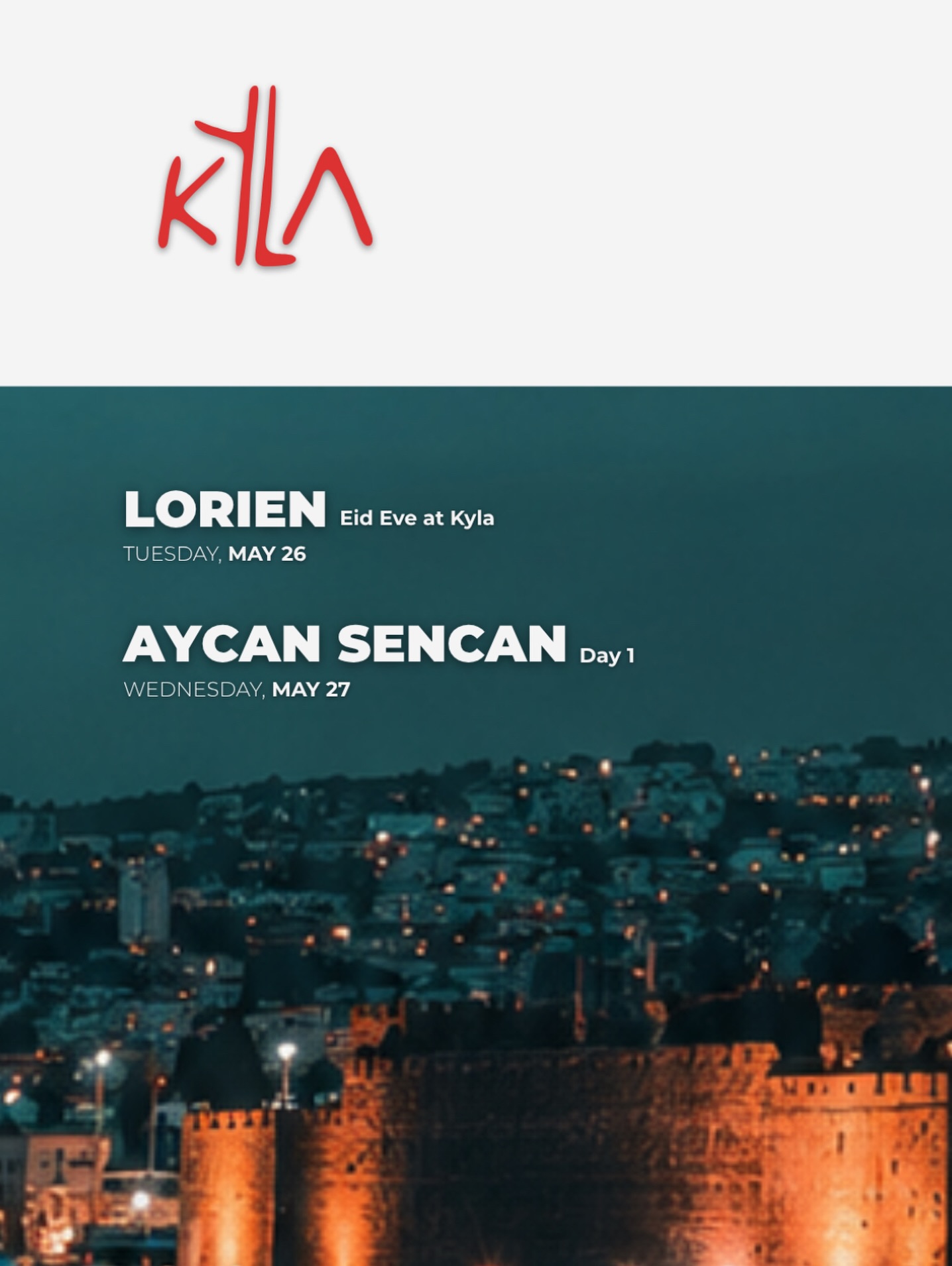 Lorien — Eid Eve Etkinlik afişi