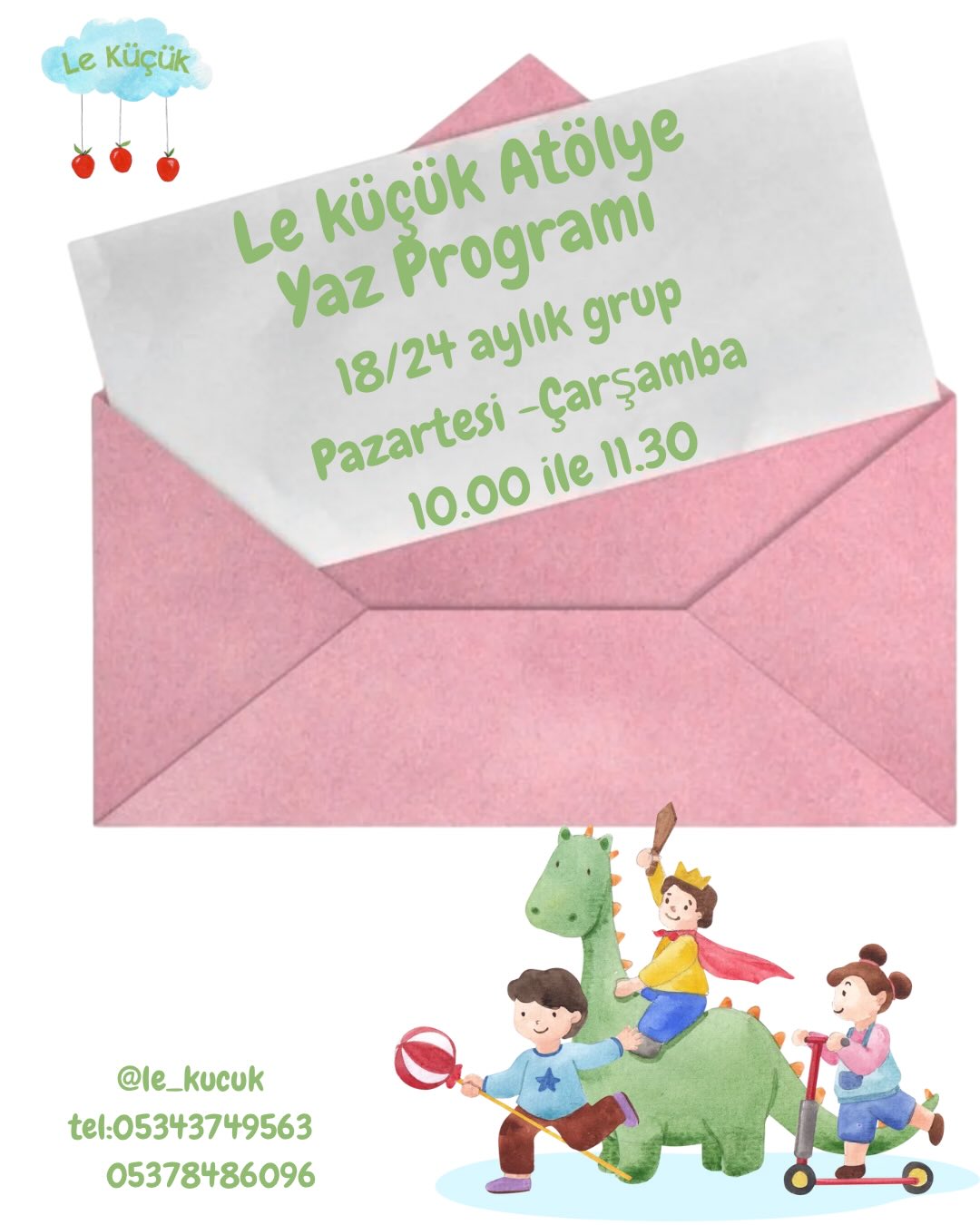 Le Küçük Atölye Yaz Oyun Grubu Etkinlik afişi
