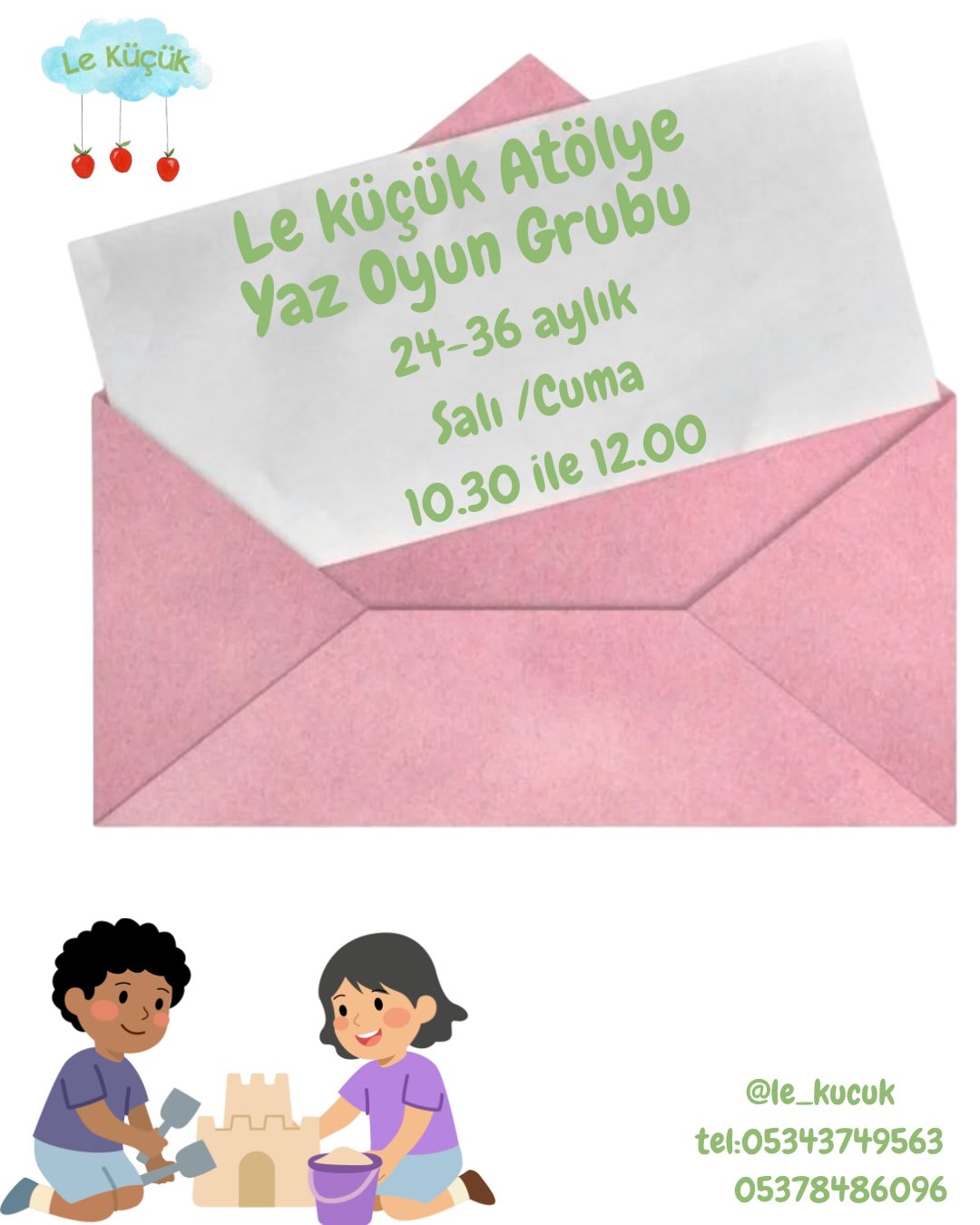 Yaz Oyun Grubu Etkinlik afişi
