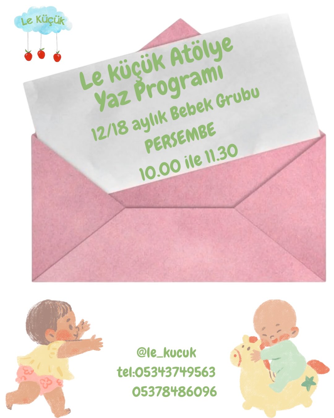 12–18 Aylık Bebek Grubu Etkinlik afişi