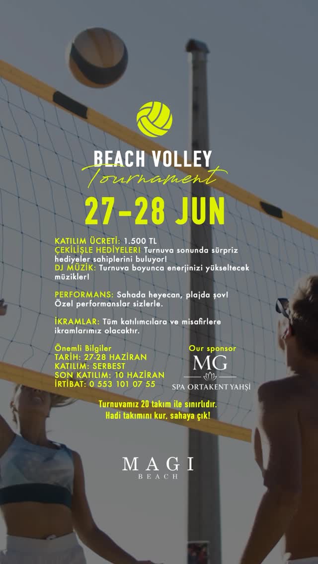 Beach Volley Turnuvası Etkinlik afişi