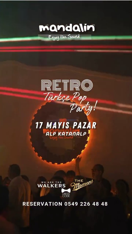 Alp Katanalp - Retro Türkçe Pop Party Etkinlik afişi