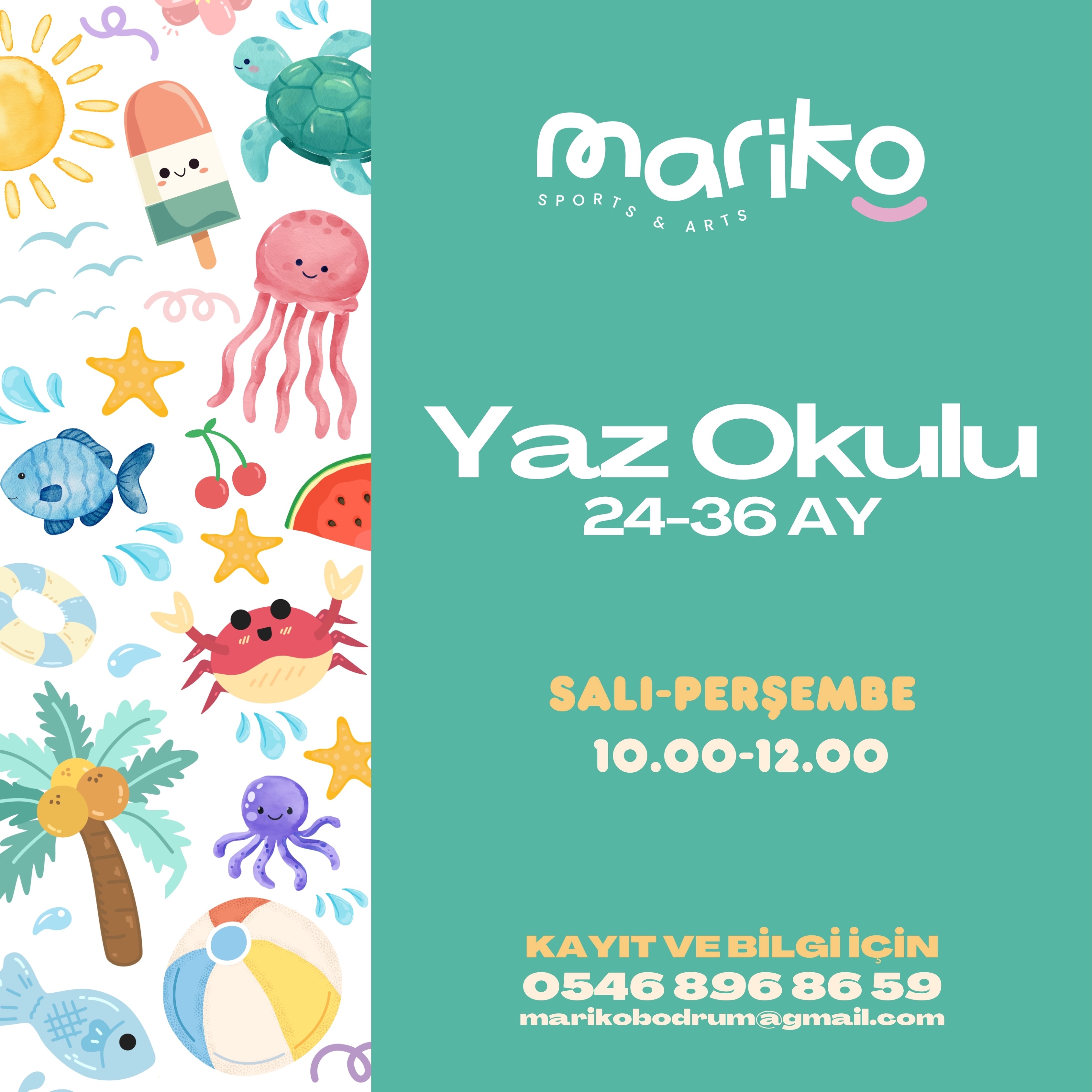 Yaz Okulu: 24–36 Ay — Mariko Sports&Arts