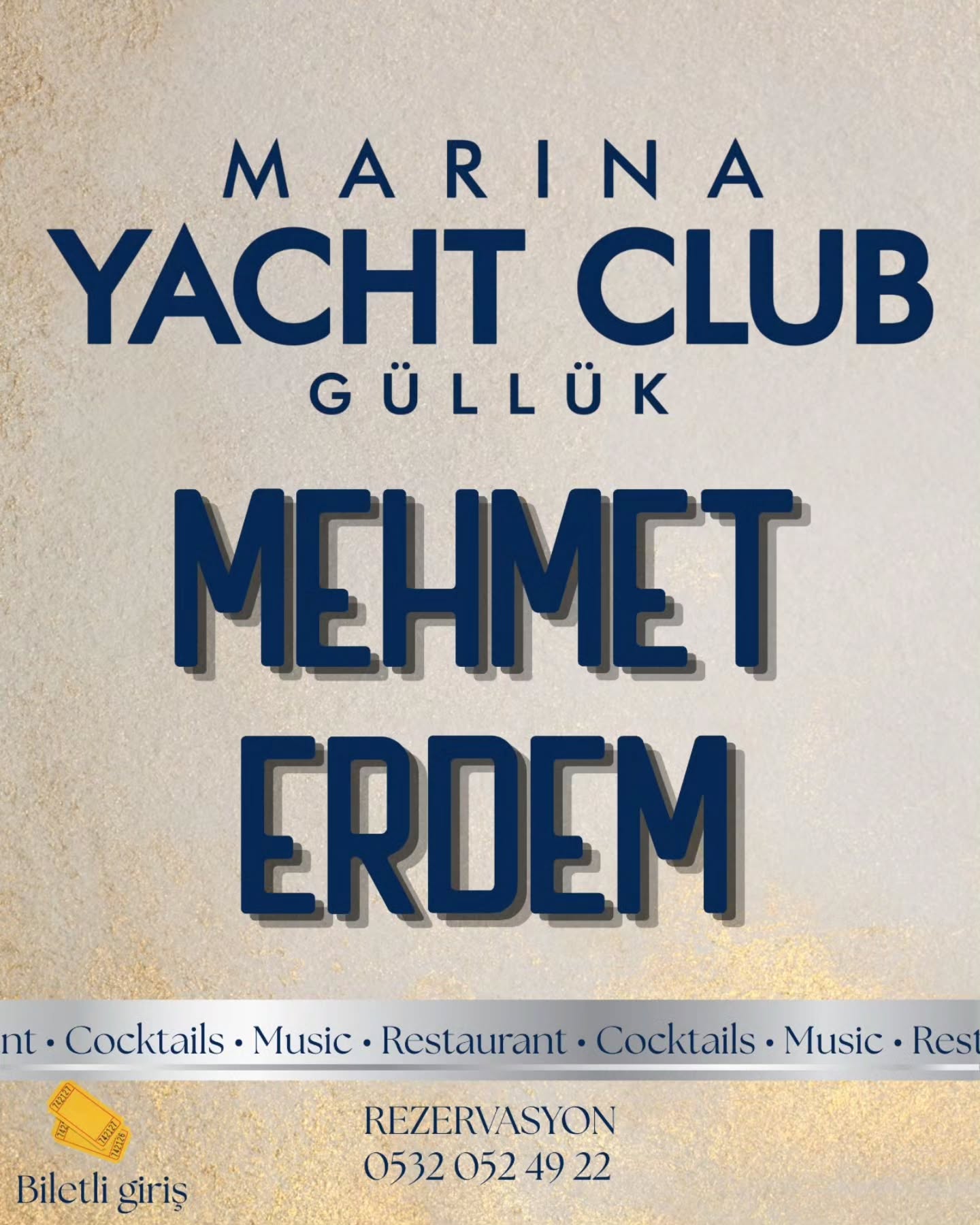 Mehmet Erdem Konser Etkinlik afişi