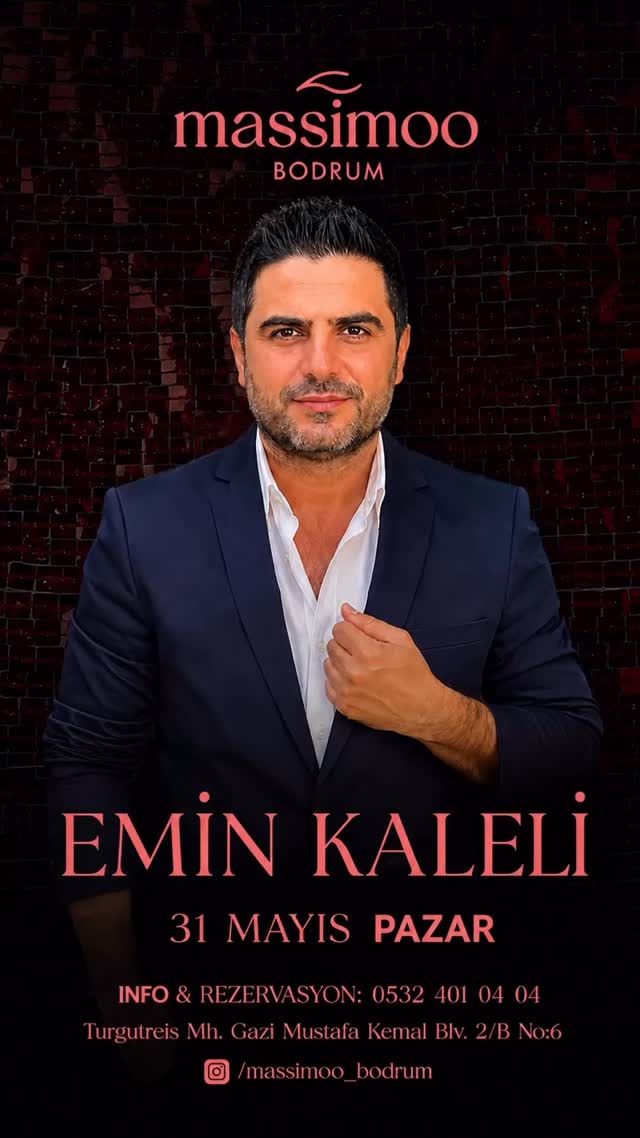 Emin Kaleli Etkinlik afişi