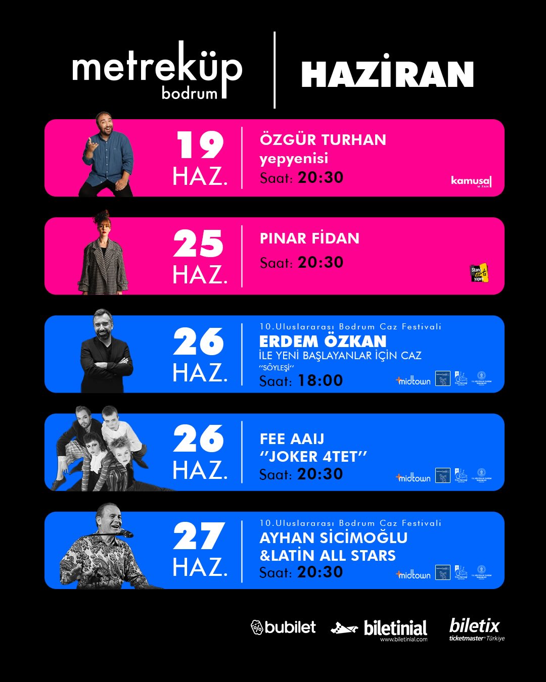 Pınar Fidan — Metreküp Bodrum Etkinlik afişi
