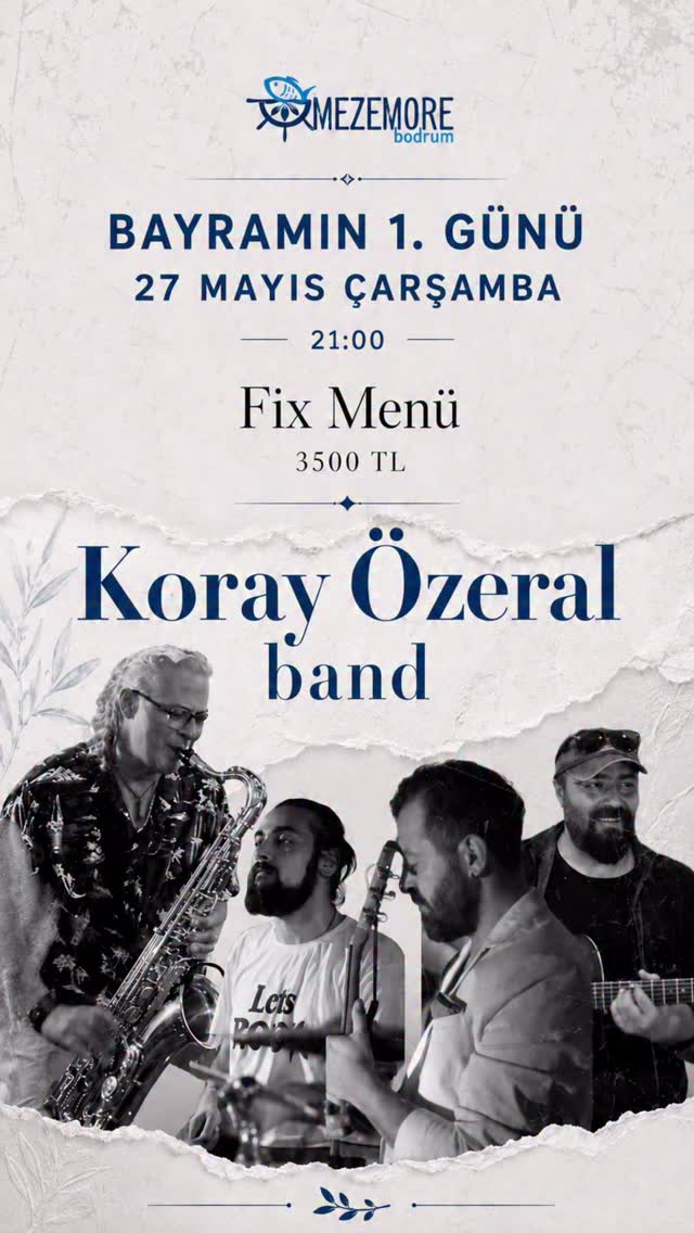 Koray Özeral Band Etkinlik afişi