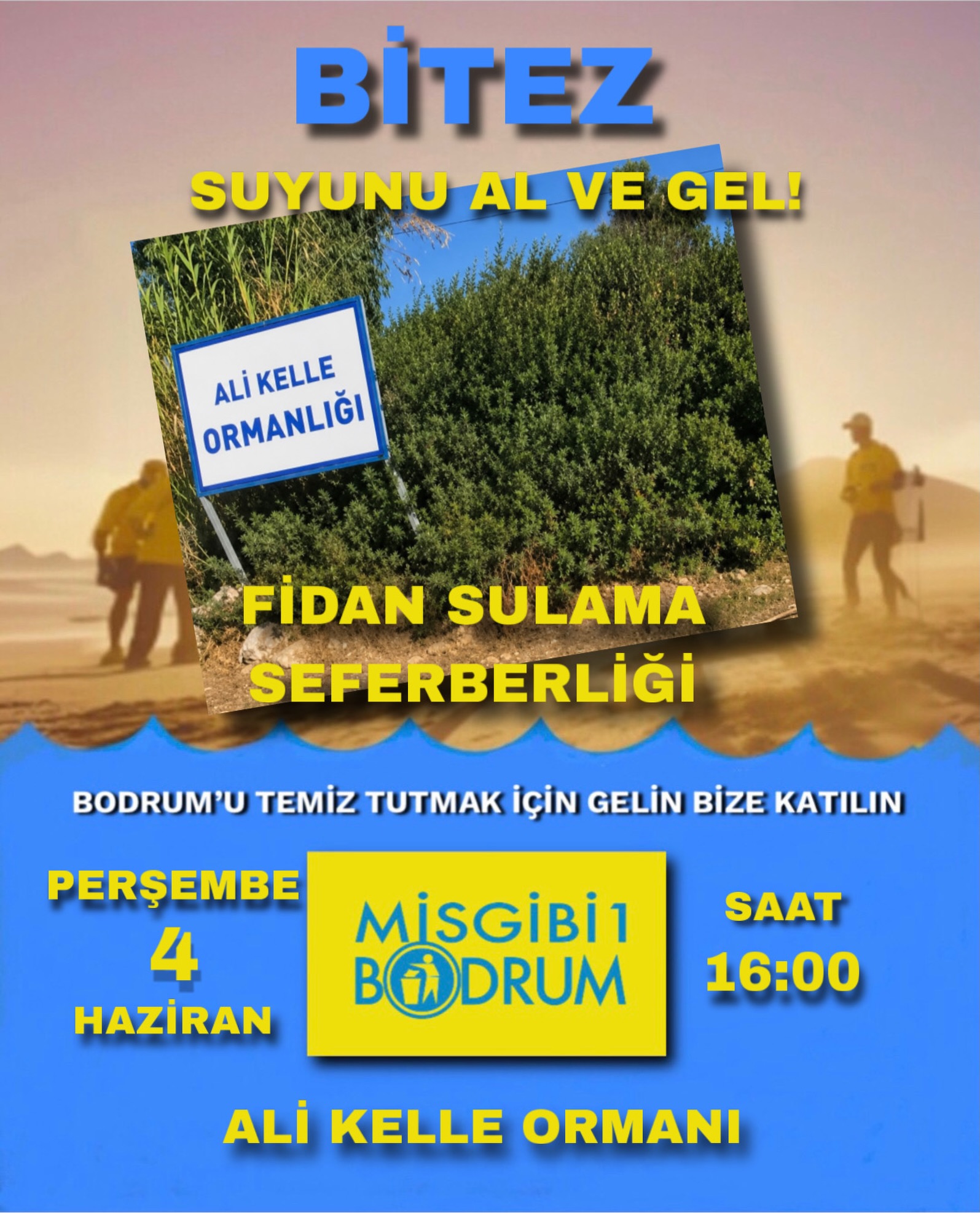 Fidan Sulama Seferberliği Etkinlik afişi