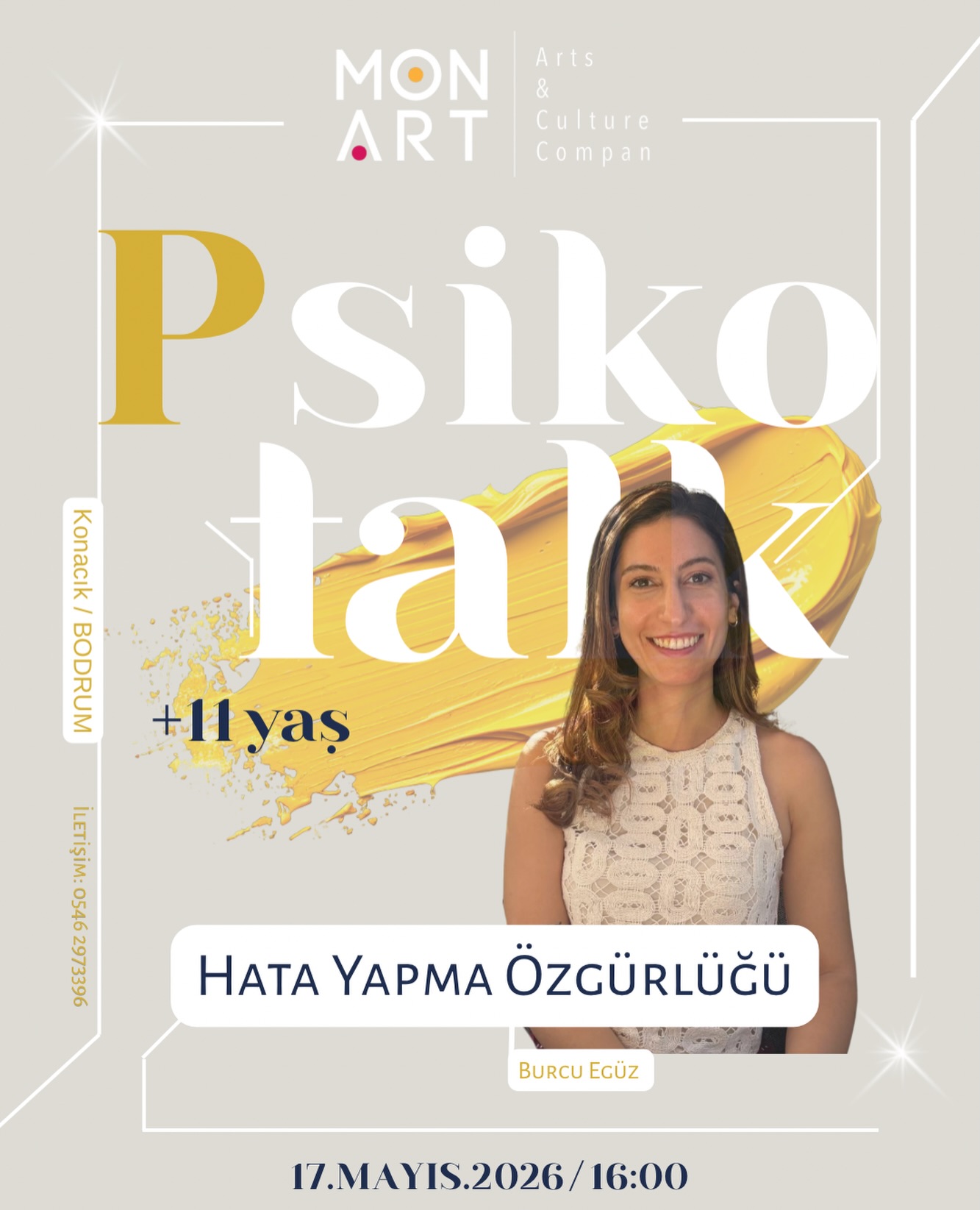 Burcu Egüz — Hata Yapma Özgürlüğü Etkinlik afişi