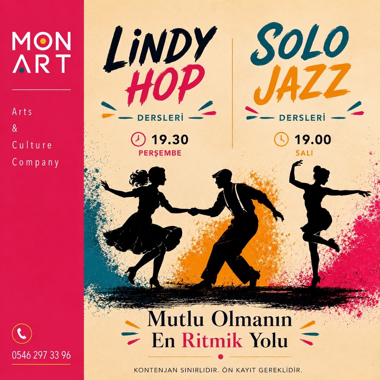 Lindy Hop Dersleri Etkinlik afişi