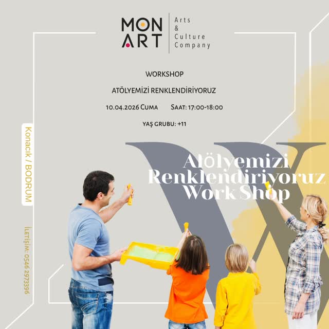 Atölyemizi Renklendiriyoruz Etkinlik afişi