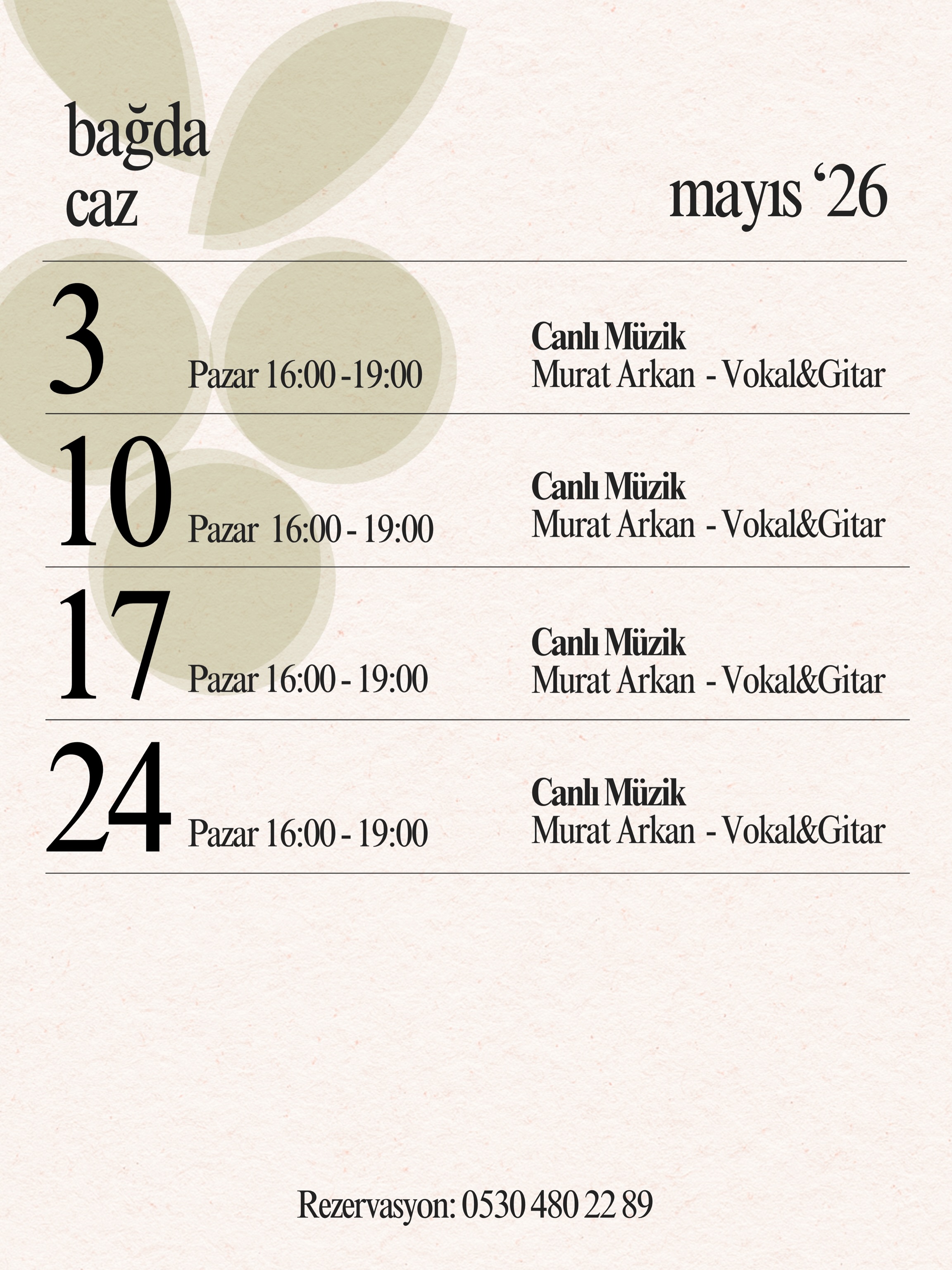 Murat Arkan - Canlı Müzik Etkinlik afişi