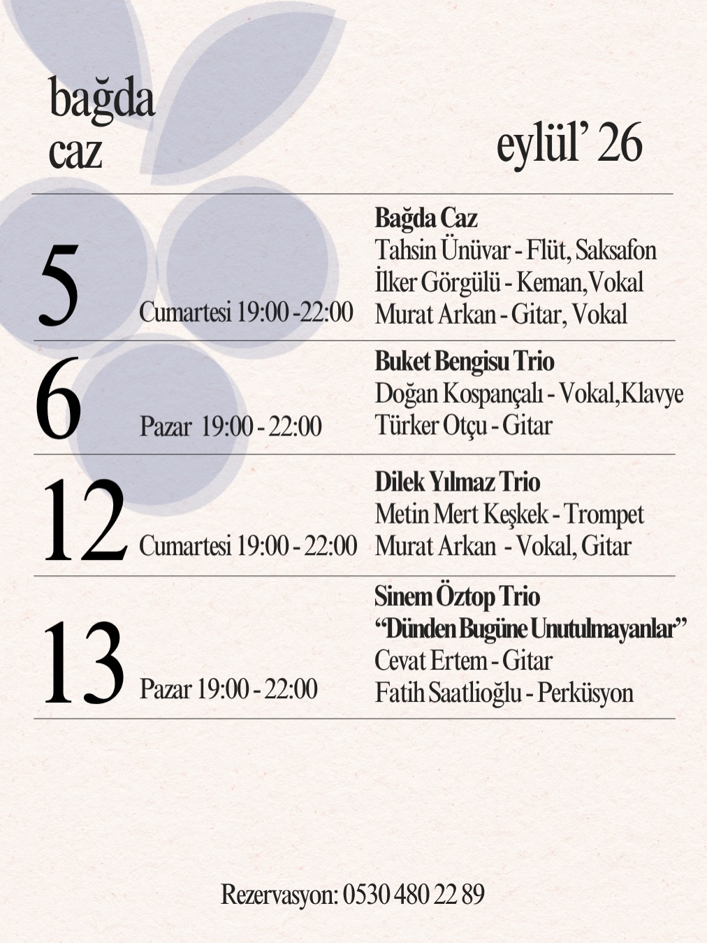 Buket Bengisu Trio - Bağda Caz