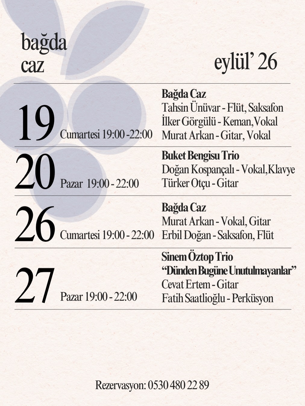 Bağda Caz - Tahsin Ünüvar, İlker Görgülü & Murat Arkan