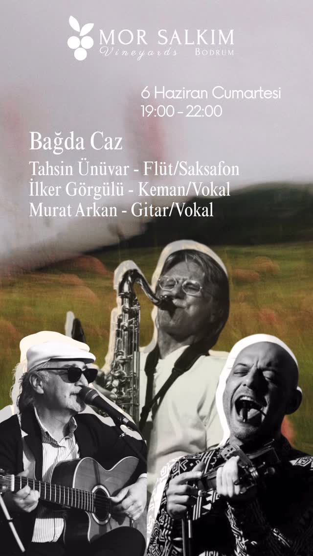 Bağda Caz — Mor Salkım Bağları Etkinlik afişi