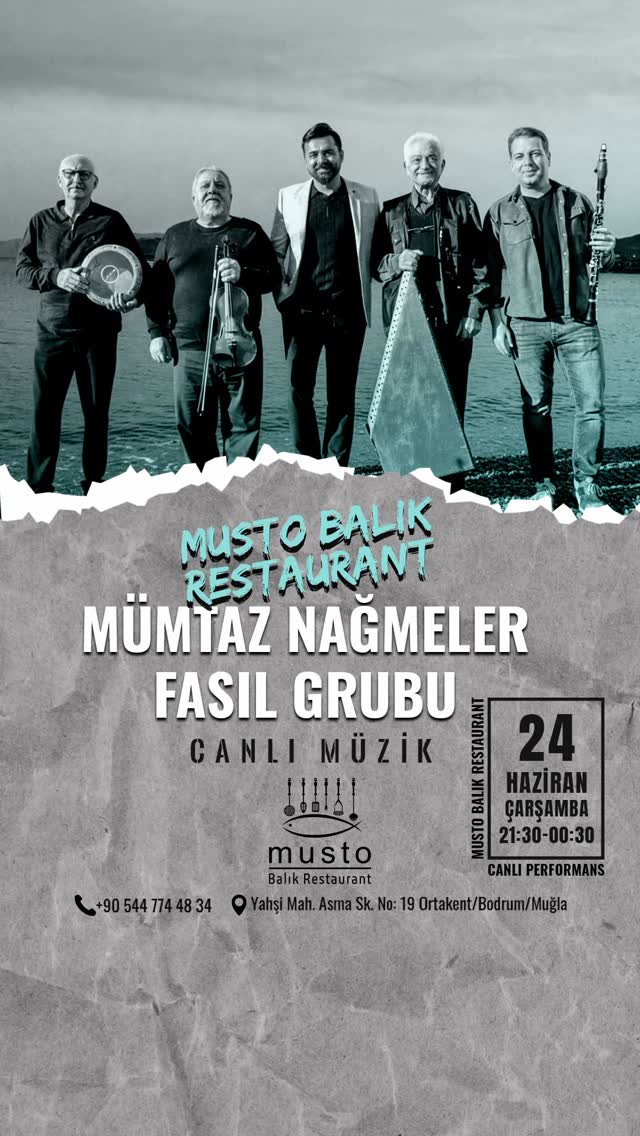 Mümtaz Nağmeler Fasıl Grubu - Canlı Fasıl Gecesi Etkinlik afişi