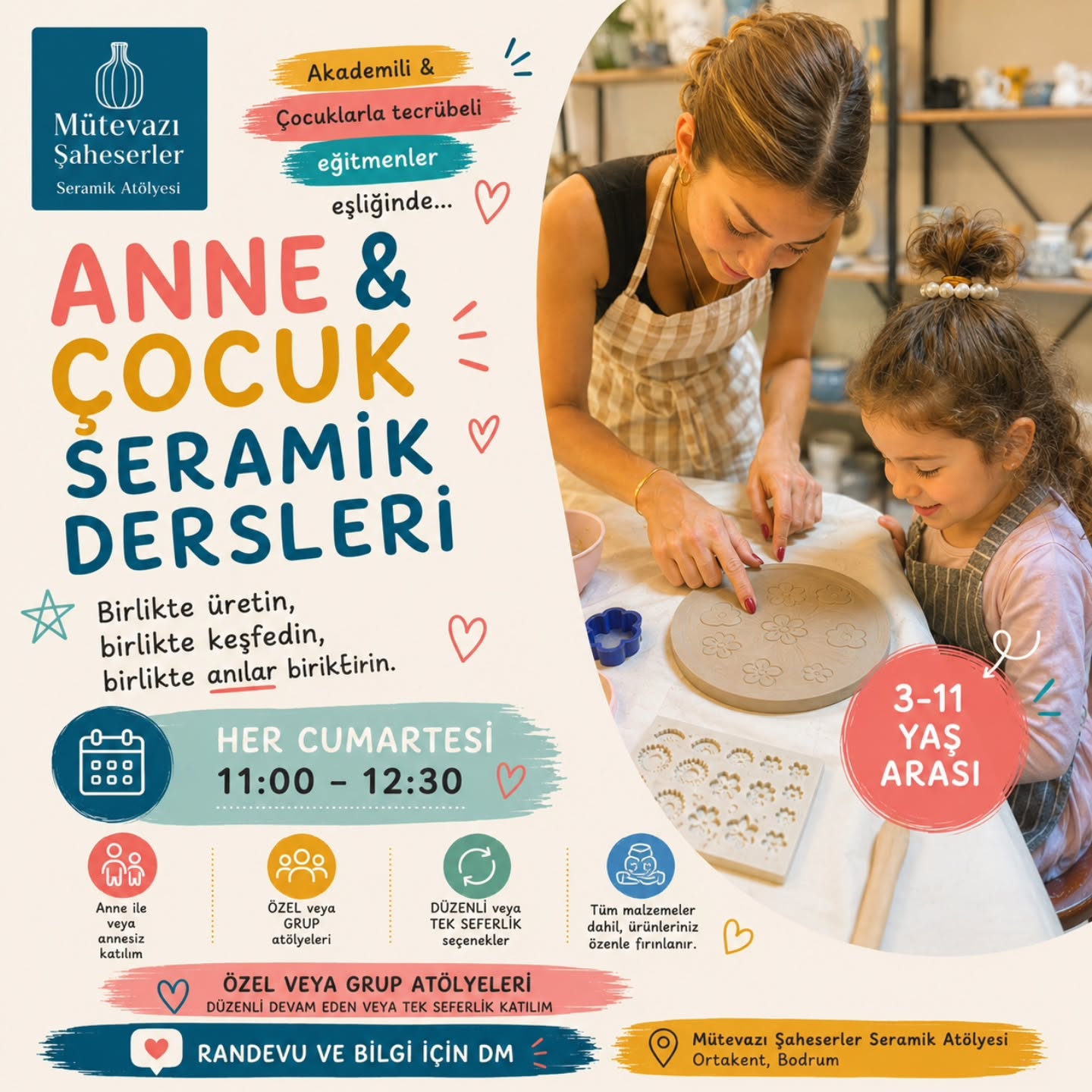 Anne & Çocuk Seramik Dersleri Etkinlik afişi