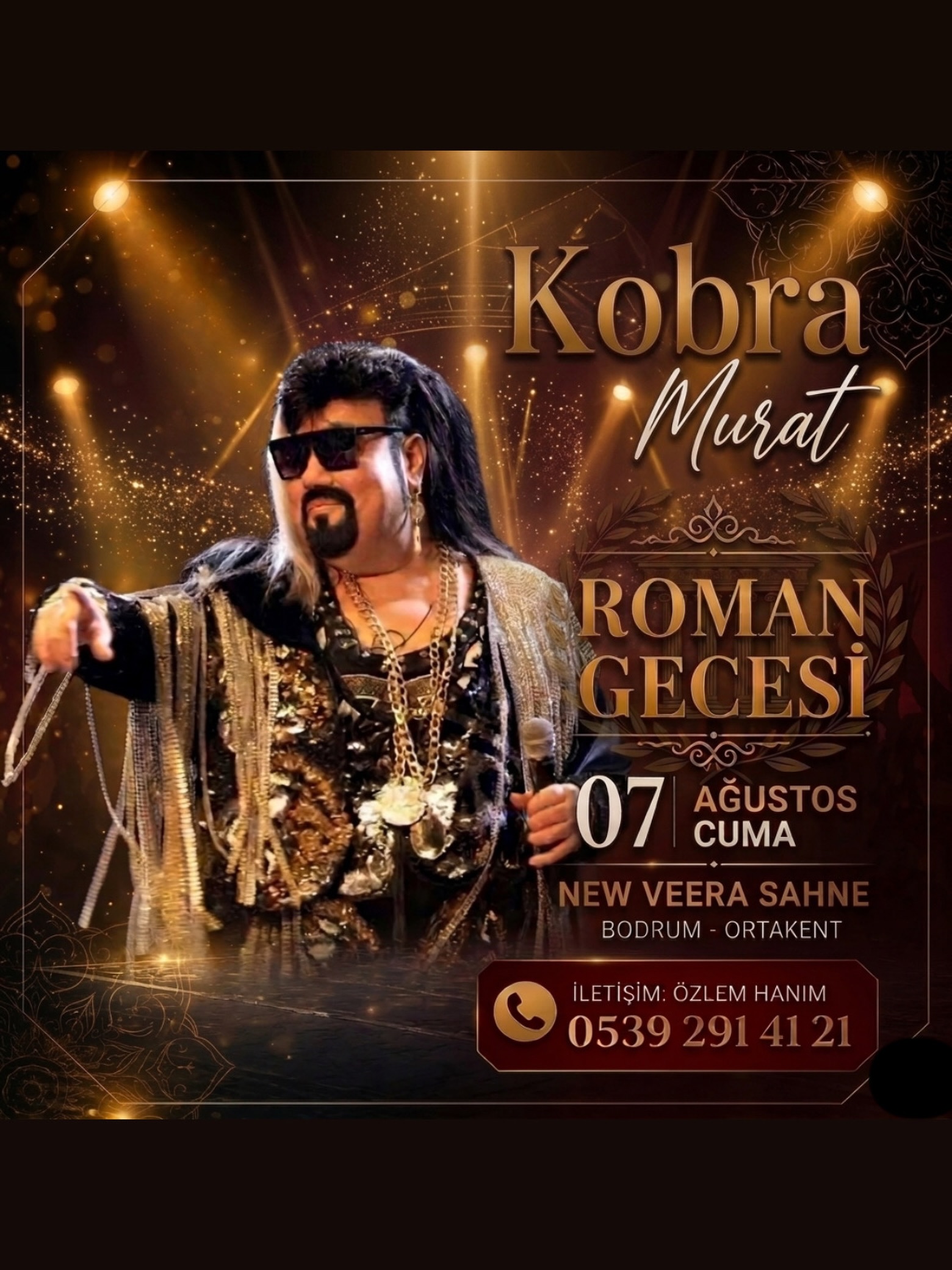 Kobra Murat — Roman Gecesi Etkinlik afişi