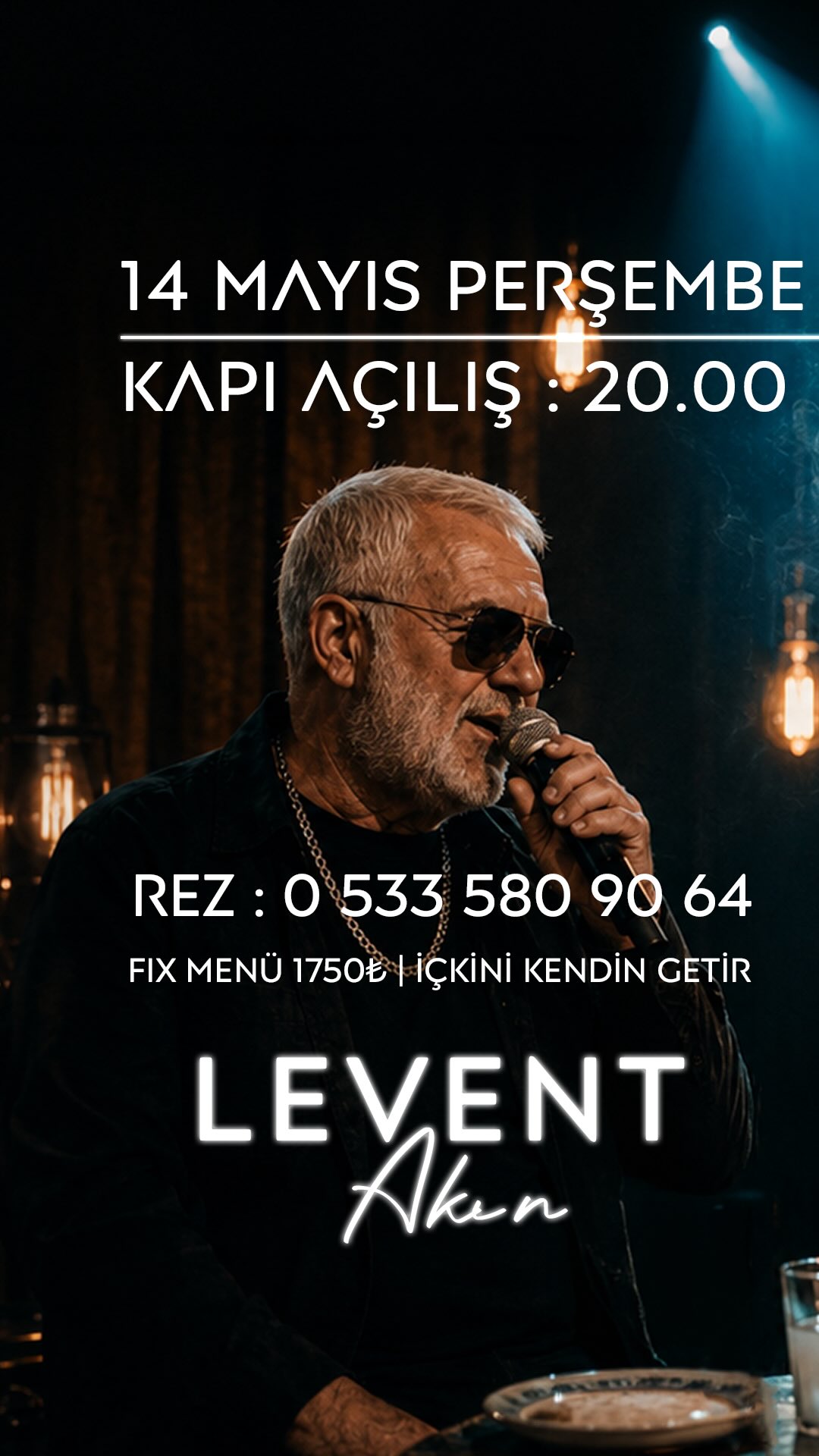 Levent Akın Etkinlik afişi