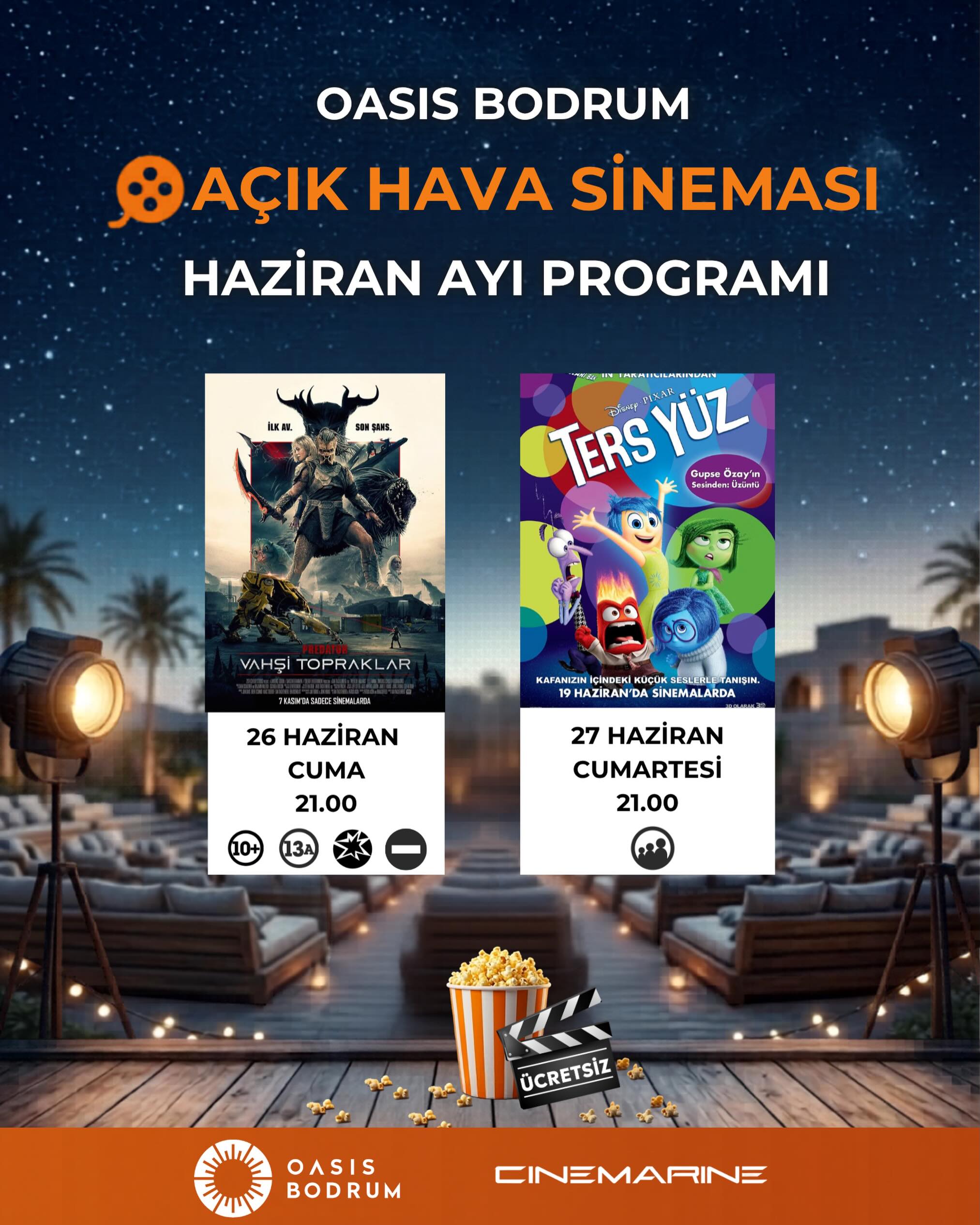 Ters Yüz (Inside Out) — Açık Hava Sineması Etkinlik afişi