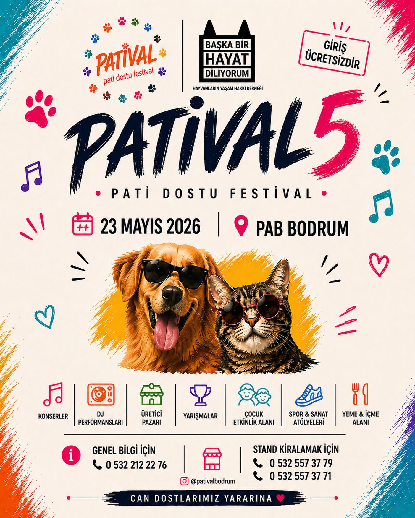 Patival 5 - Pati Dostu Festival Etkinlik afişi