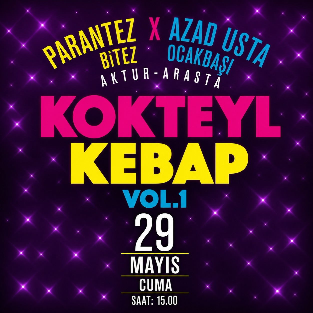 Kokteyl Kebap - Azad Usta Etkinlik afişi