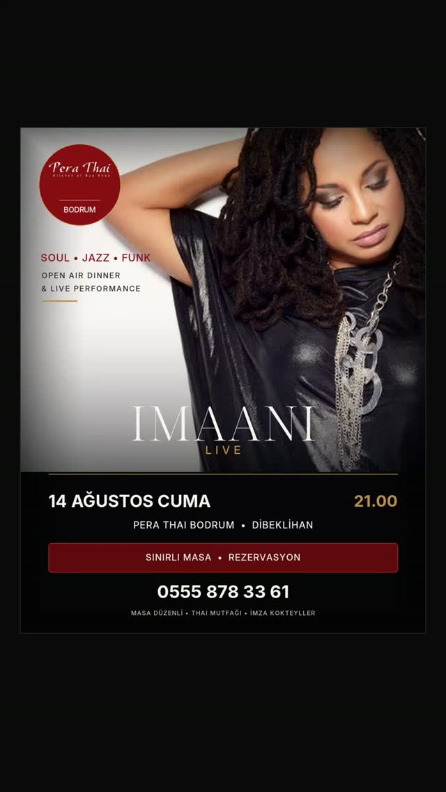 Imaani — Açık Hava Dinner & Live Performance Etkinlik afişi