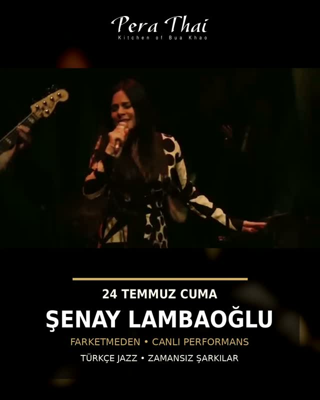 Şenay Lambaoğlu — Canlı Performans Etkinlik afişi