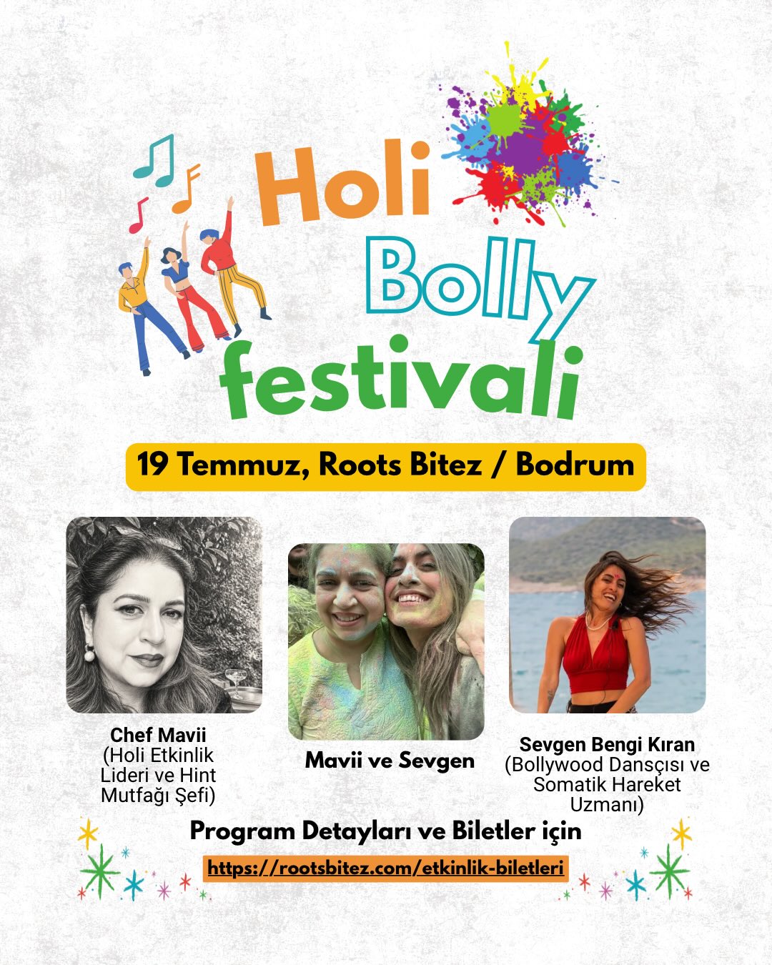 Holi Bolly Festivali — Chef Mavii & Sevgen Bengi Kıran Etkinlik afişi