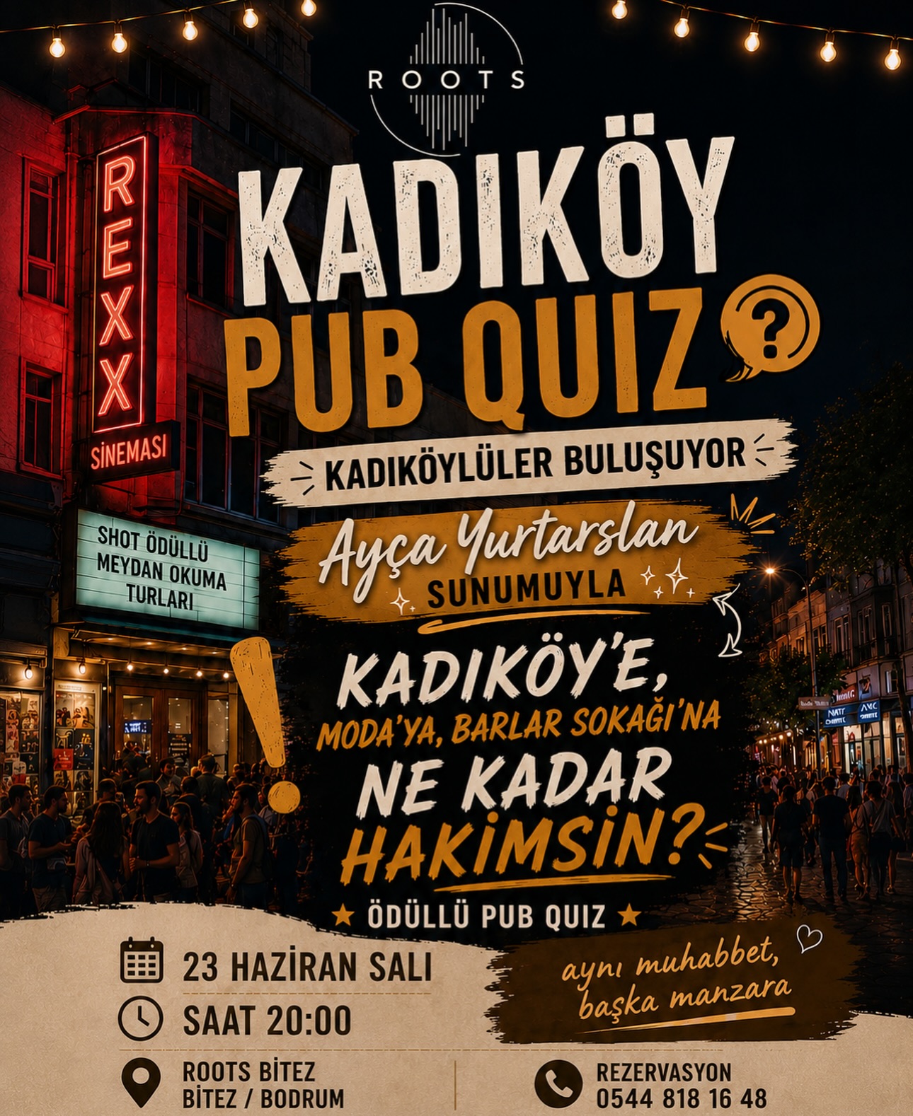 Ayça Yurtarslan ile Kadıköy Pub Quiz Etkinlik afişi