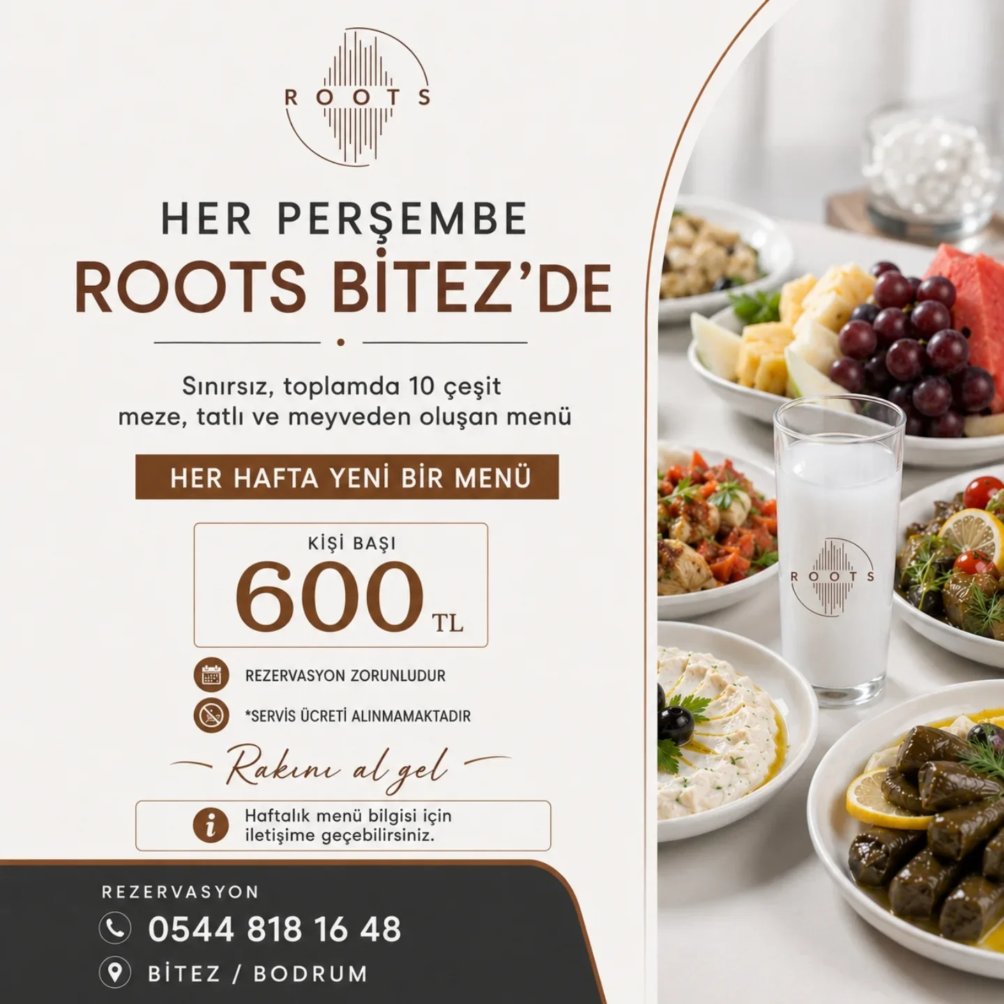 Özel Meze Akşamı Etkinlik afişi