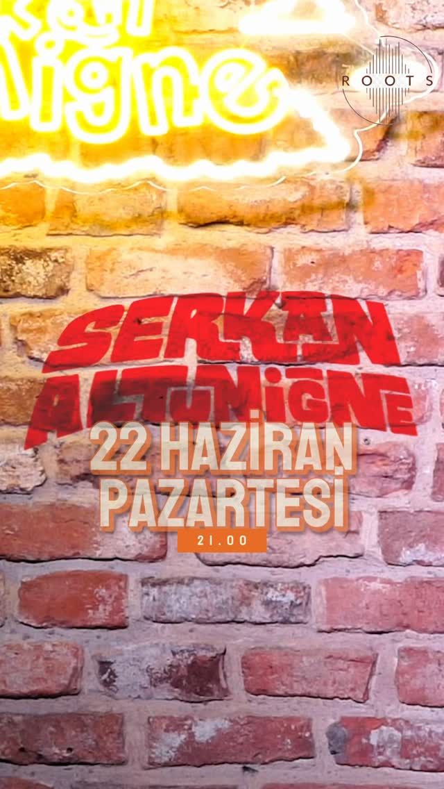 Serkan Altuniğne Etkinlik afişi
