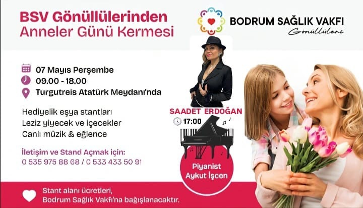 Anneler Günü Kermesi — Saadet Erdoğan Etkinlik afişi