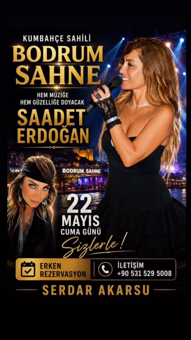 Saadet Erdoğan – Canlı Konser Etkinlik afişi
