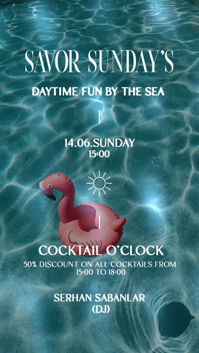 Serhan Sabanlar — Savor Sunday’s Etkinlik afişi