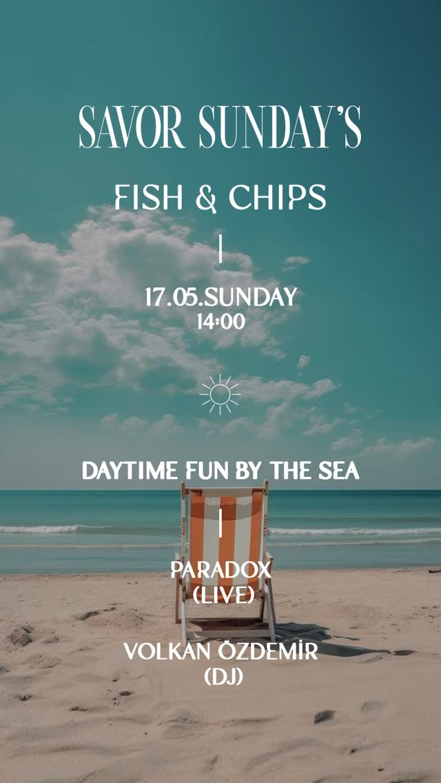 Savor Sundays — Paradox & Volkan Özdemir Etkinlik afişi