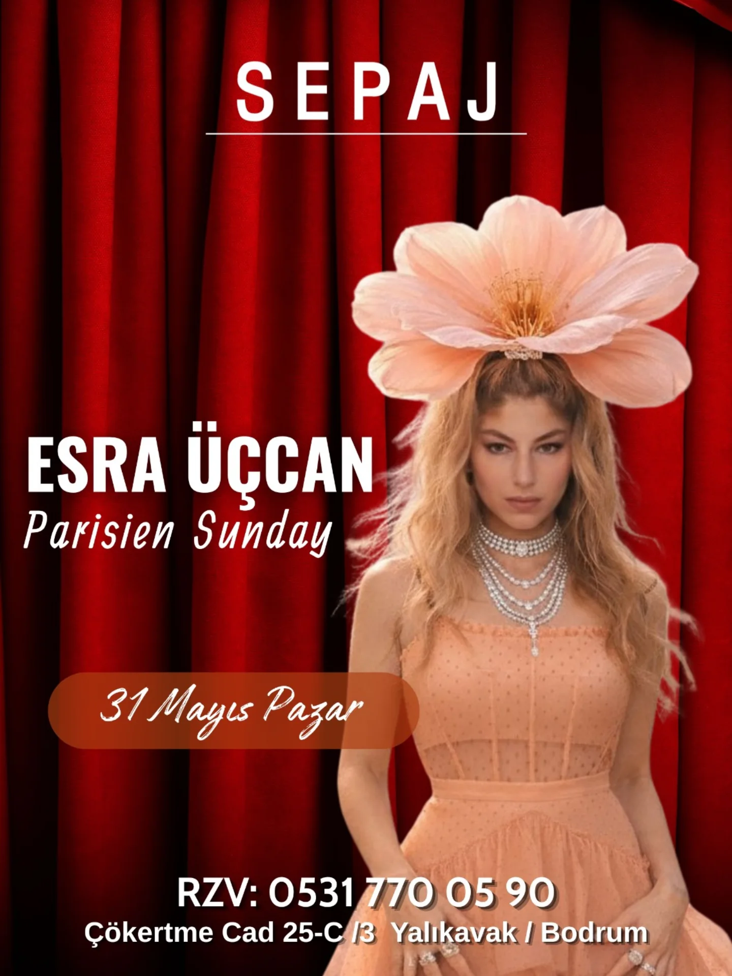 Esra Üçcan — Parisien Sunday Etkinlik afişi