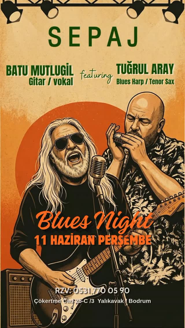 Batu Mutlugil - Blues Night Etkinlik afişi